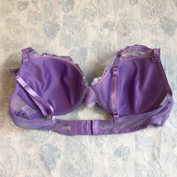 Donna L’Oren Gold Label Purple Lace Bra, 36B - Picture 6 of 9